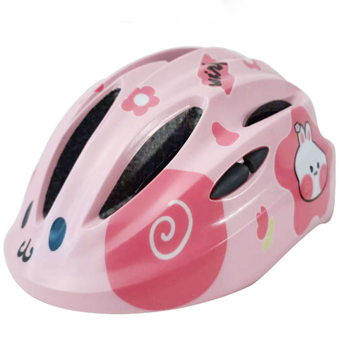 Kask rowerowy zaprojektowany z myślą o bezpieczeństwie dzieci: uroczy kr&oacute;liczek i wzory