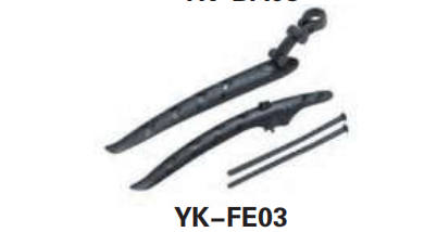 Para-lamas de bicicleta de pl&aacute;stico de alta qualidade YK-FE03
